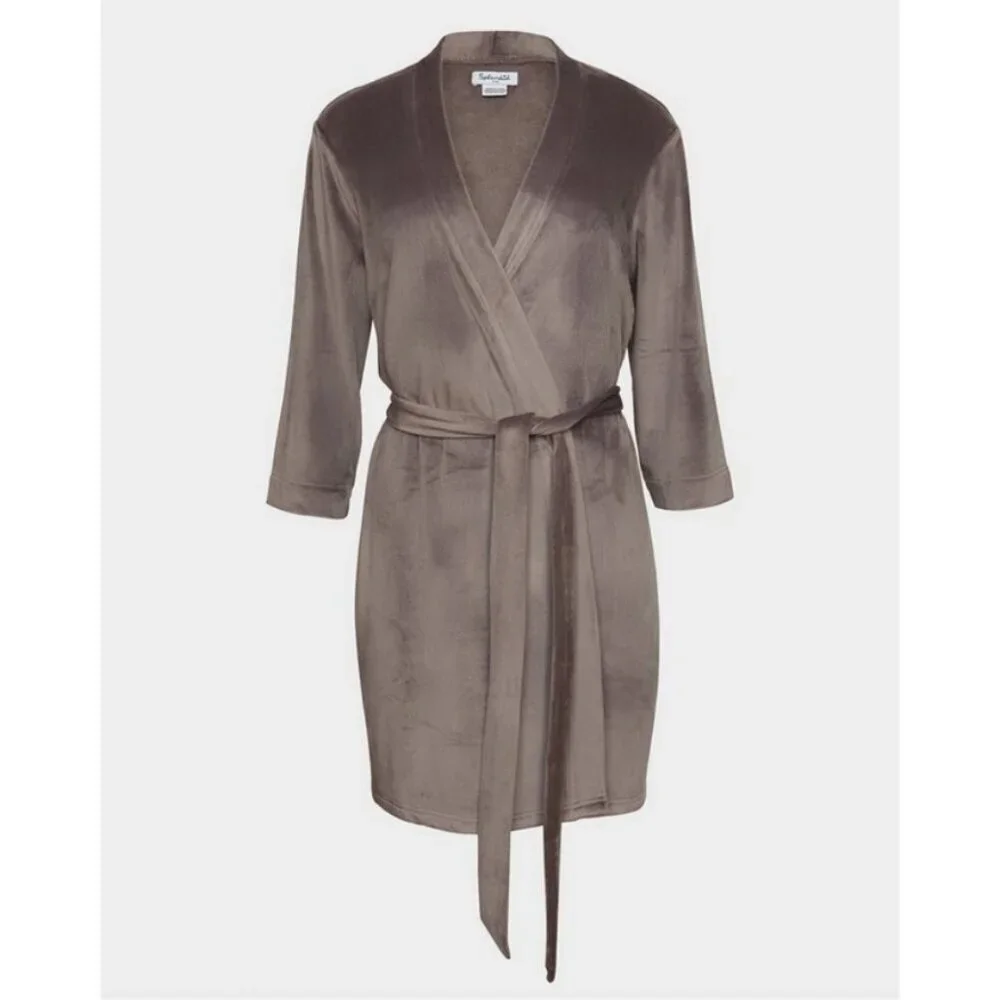 💕SPLENDID💕 Velour Robe ~ Gray 1X/3X